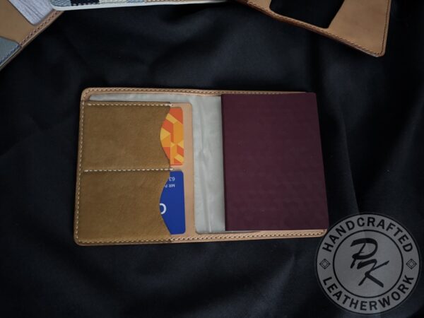 Poppy RFID protected passport wallet in Brown colour - Image 3