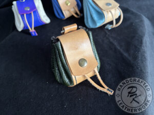 Aniko medieval pouch in Dark green colour