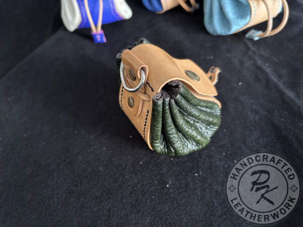 Aniko medieval pouch in Dark green colour - Image 4