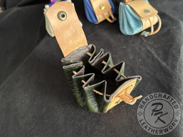 Aniko medieval pouch in Dark green colour - Image 2