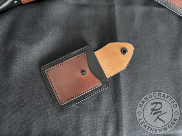 Brian card holder in Black and Brown colour with closure - Image 3