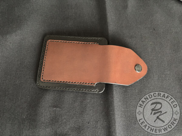 Brian card holder in Black and Brown colour with closure - Image 4